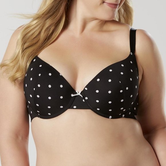 Other - 42DD NWOT Full Figure T-Shirt Bra - Polka Dots